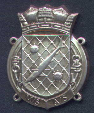 Silver minesweeping badge
