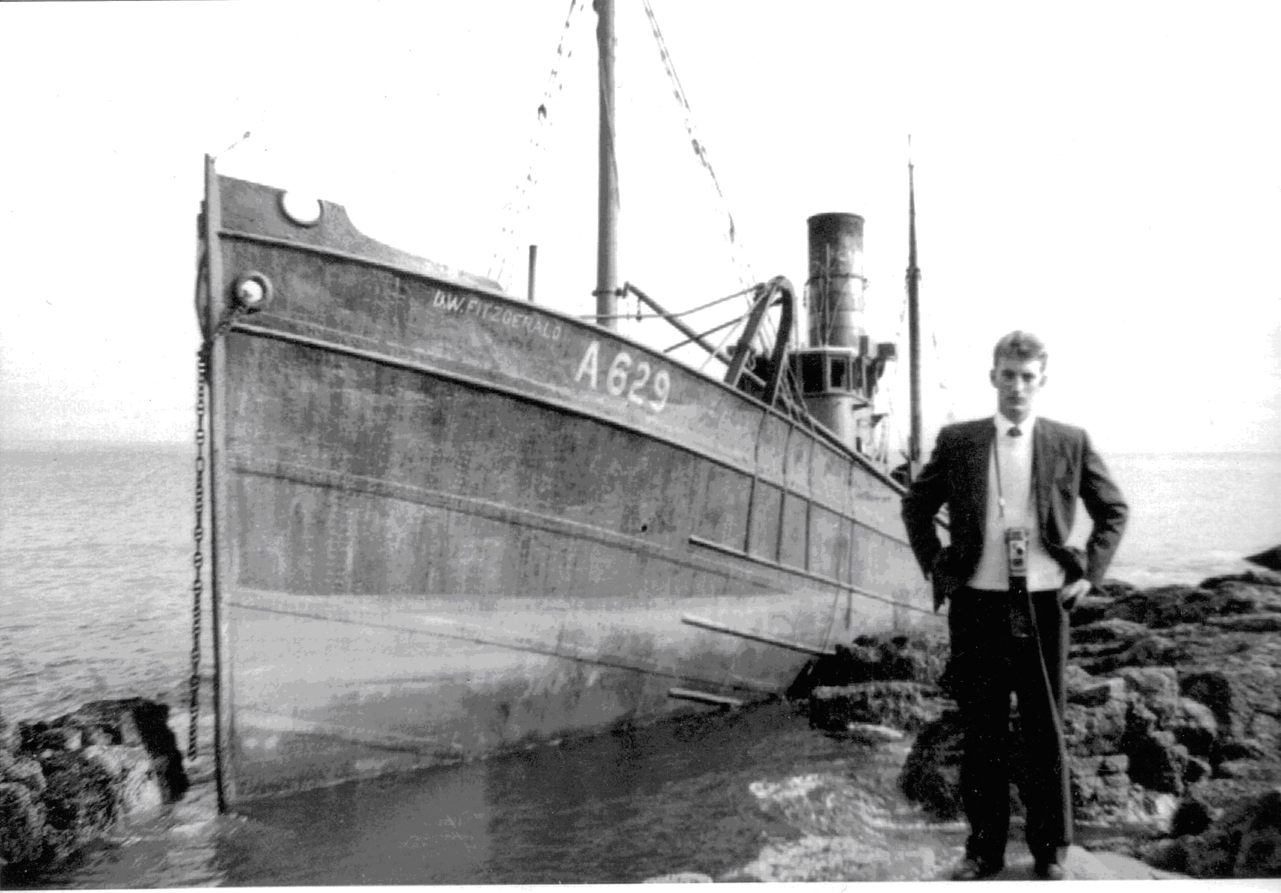 D W Fitzgerald aground